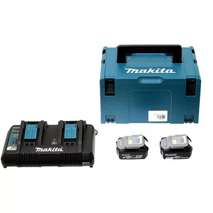 Set mit 2 18-V-6-Ah-Akkus + DC18RD-Ladegerät + MAKICH-Pac