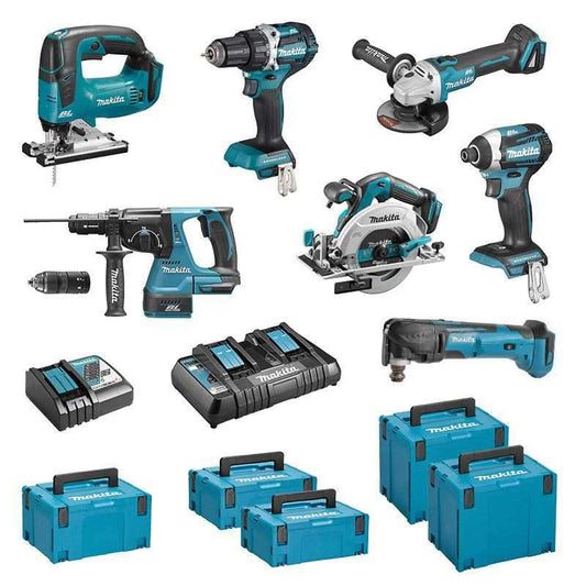 HOMEFIX®️ Satz mit 7 Werkzeugen MAKICH DLX7014PTJ 18V (5 x 5Ah